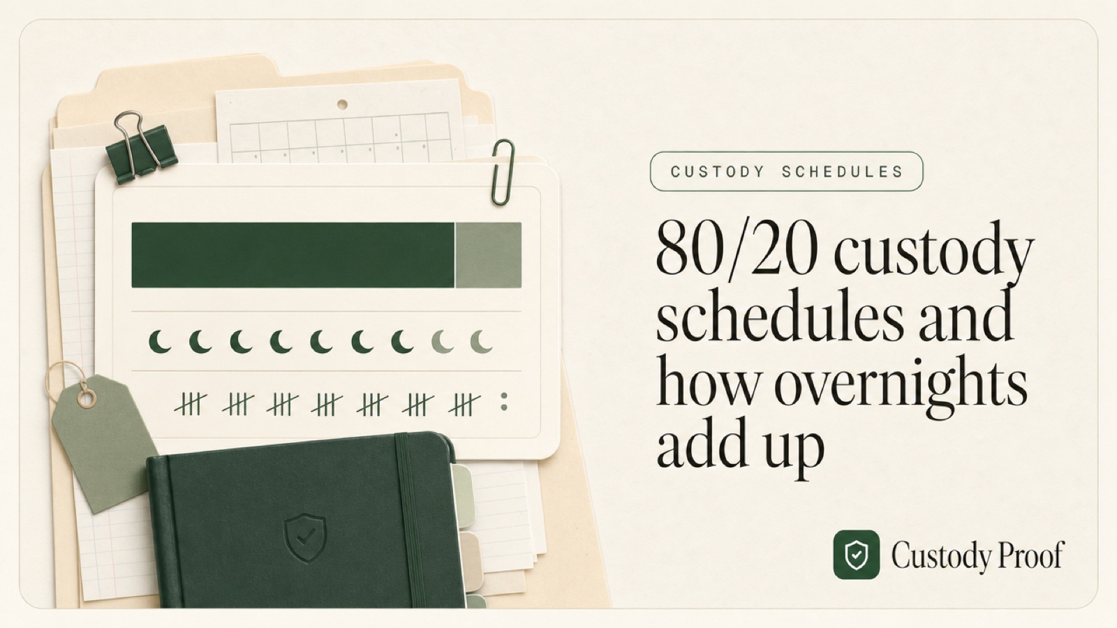 80/20 custody schedules and how overnights add up