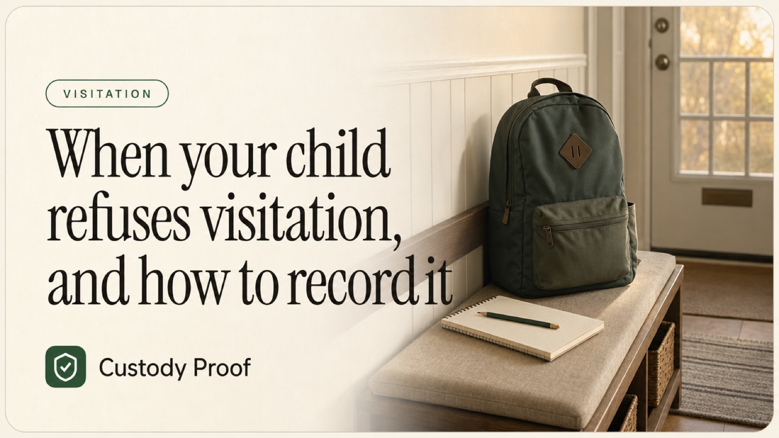 When your child refuses visitation, and how to record it