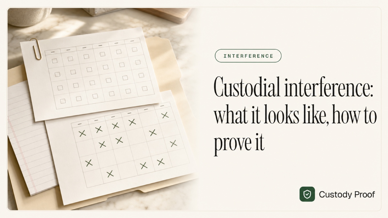 Custodial interference: what it looks like, how to prove it