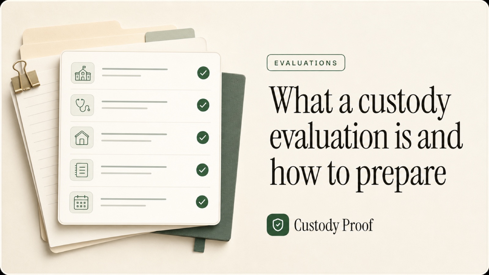 What a custody evaluation is and how to prepare