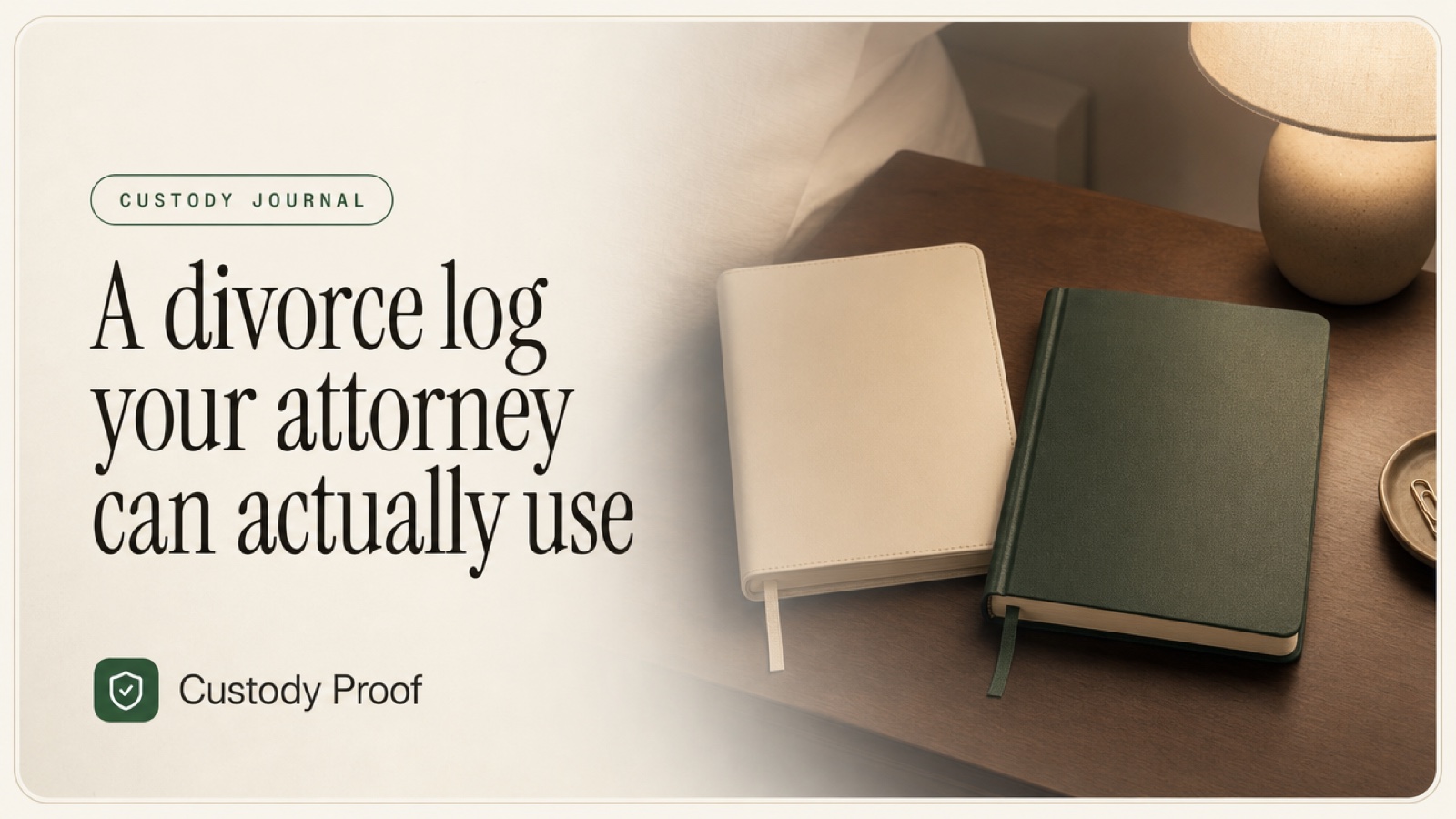 A divorce log your attorney can actually use
