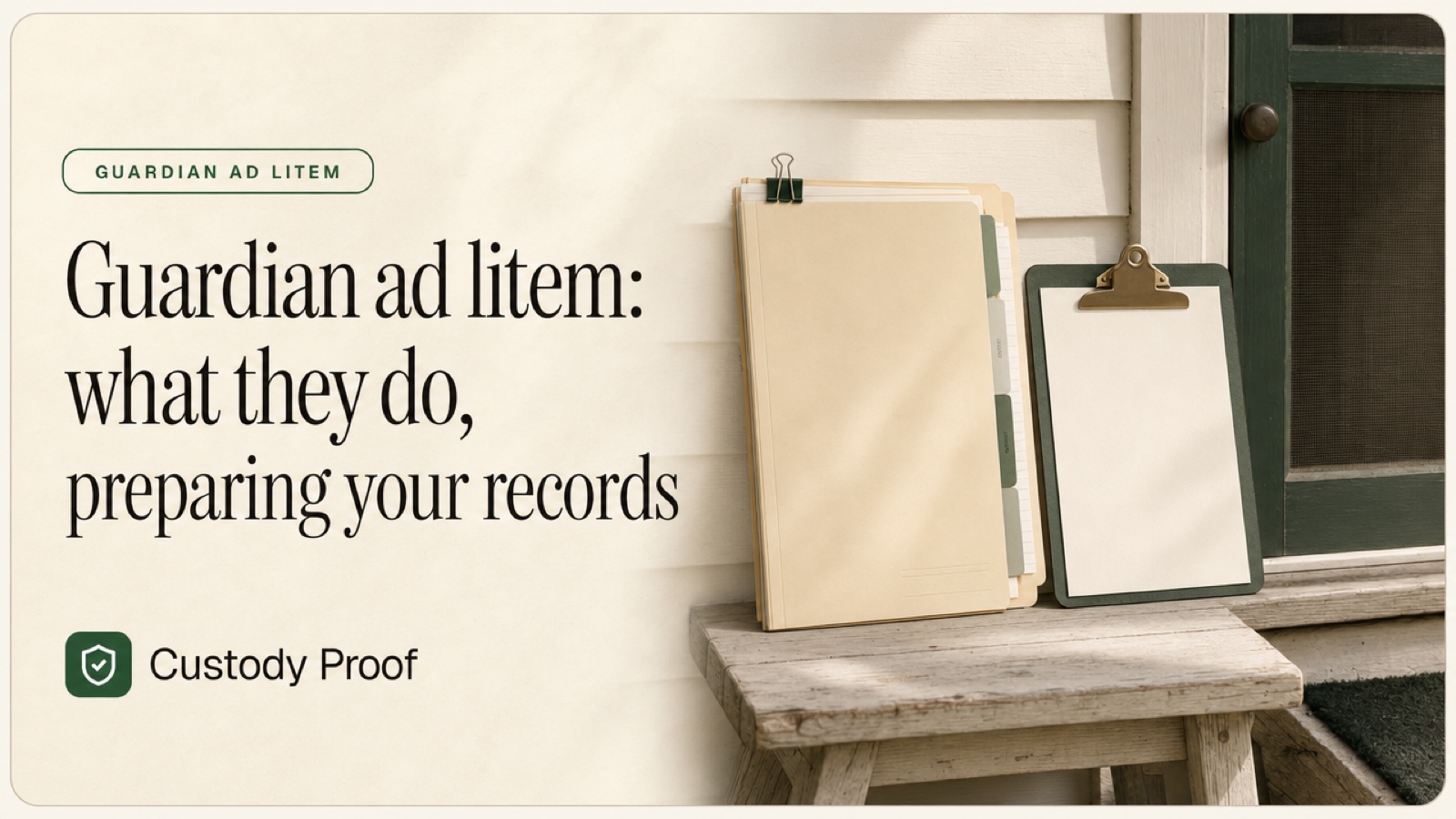 Guardian ad litem: what they do, preparing your records