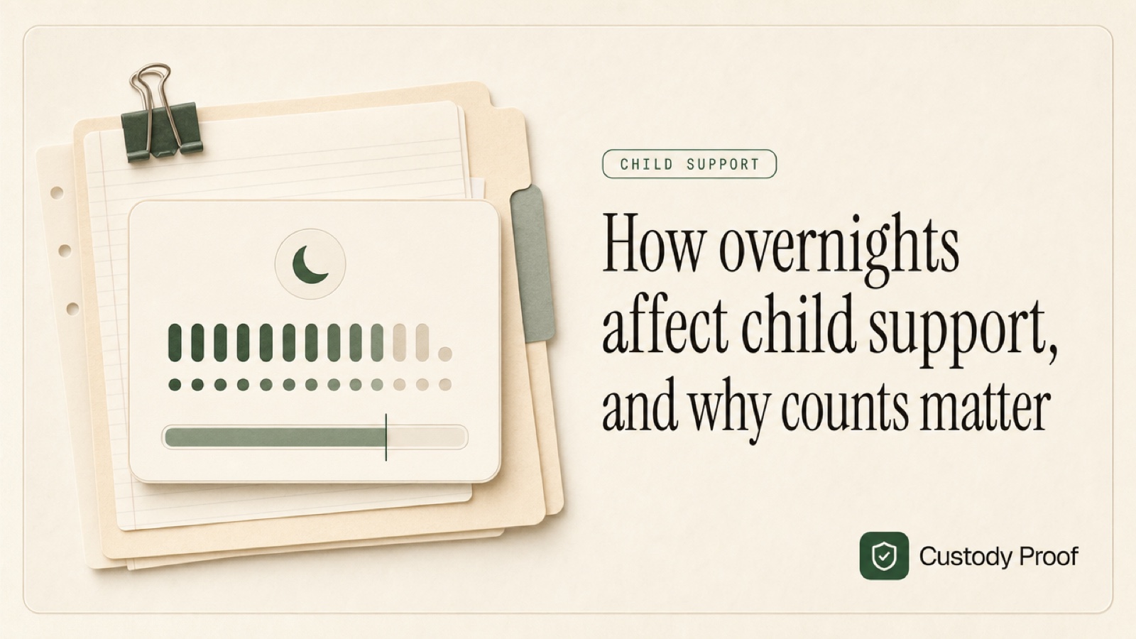 How overnights affect child support, and why counts matter