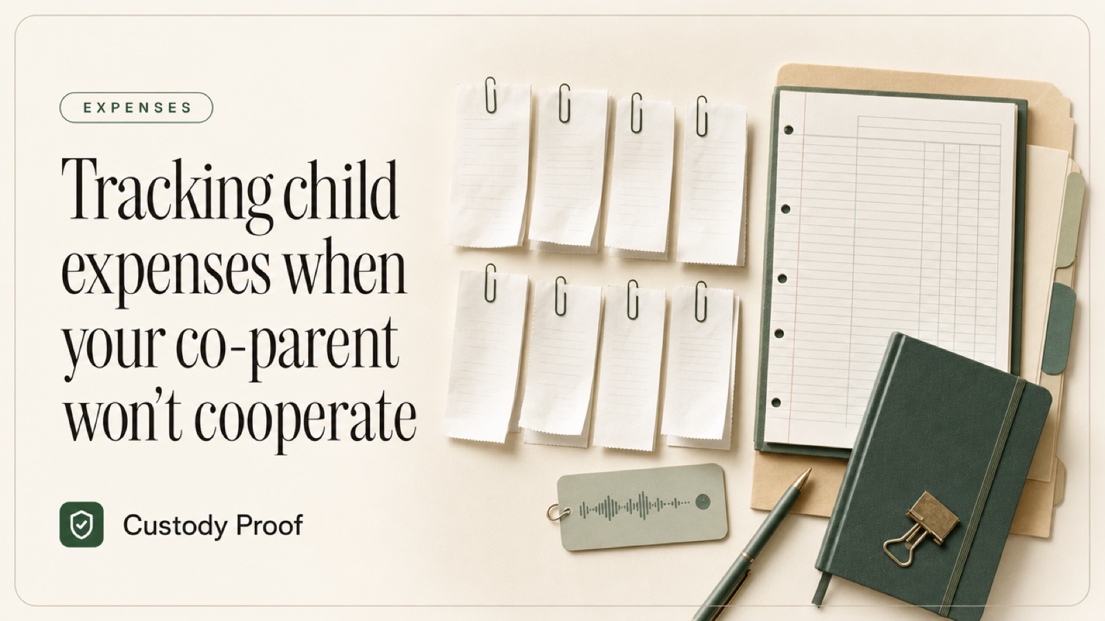 Tracking child expenses when your co-parent won't cooperate